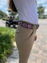 Load image into Gallery viewer, TKC Posey Argyle Wide Width Belt - Brass Buckle