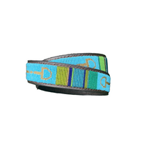 Load image into Gallery viewer, TKC Peacock Bits Belt - Wide Width Silver Buckle