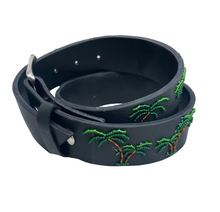 Load image into Gallery viewer, TKC Palm Trees Belt in Wide Width - Silver Buckle