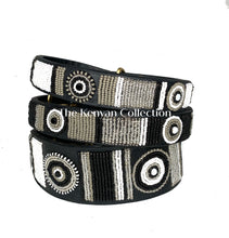 Load image into Gallery viewer, TKC Shades of Grey Beaded Dog Lead