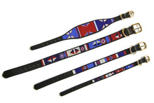 Load image into Gallery viewer, "Red White Blue" Beaded Dog Collar